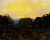 约翰阿特金森格里姆肖 - Twilight The Vegetable Garden